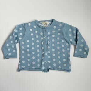 Petit Lem Polka Dot Cardigan 9 months